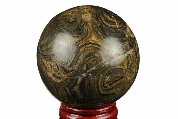 Polished Stromatolite (Greysonia) Sphere - Bolivia #191100